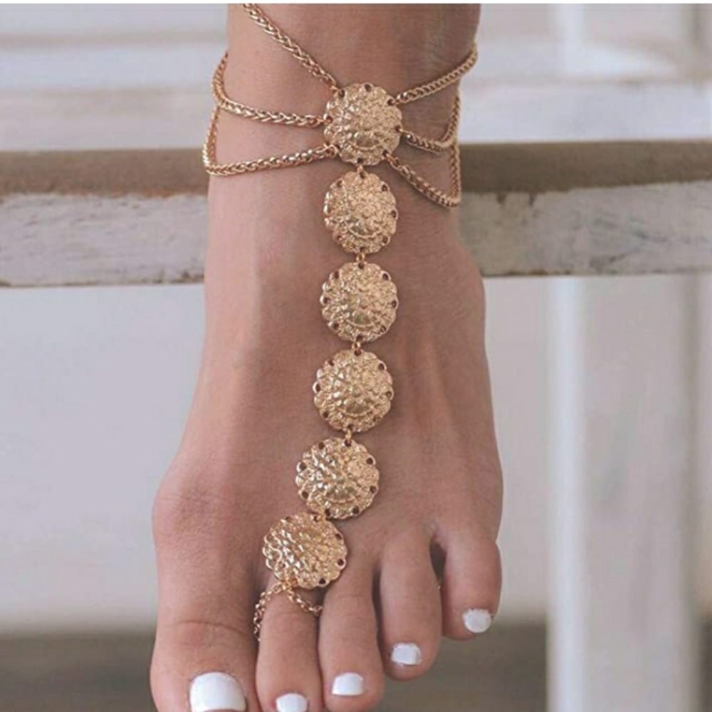 🎊2X HOST PICK🎊Boho Coin Anklet Bracelet - Picture 2 of 7